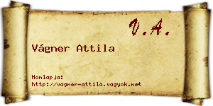 Vágner Attila névjegykártya